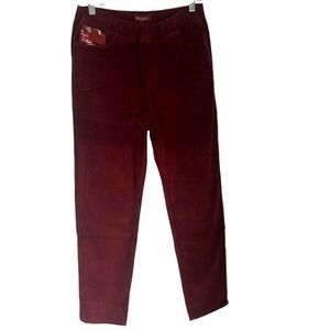 April Cornell Cache Corduroy Pull On Pant in Cranberry Women's Size XXS